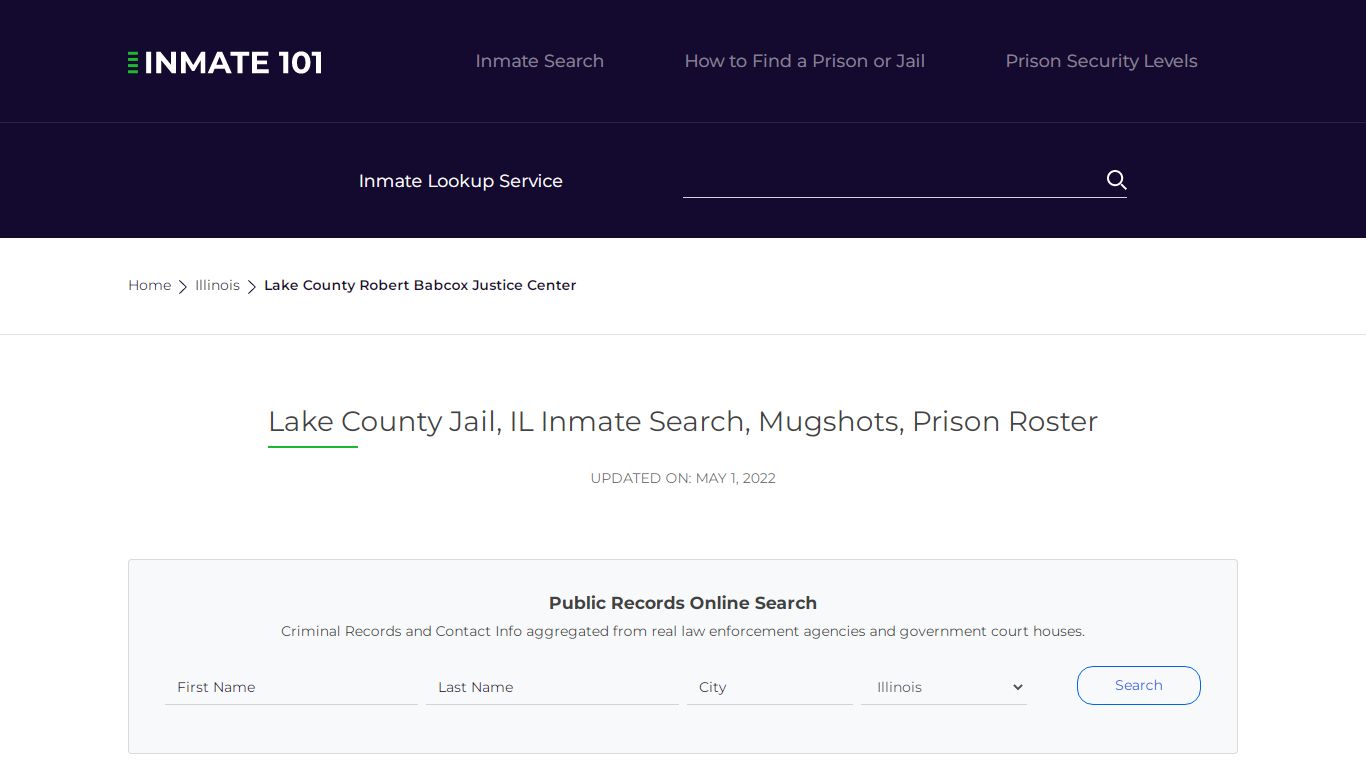 Lake County Jail, IL Inmate Search, Mugshots, Prison ...